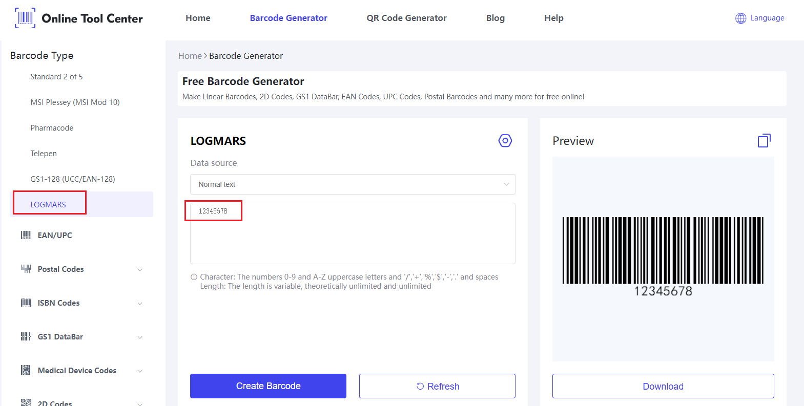 Maglikha ng LOGMARS barcodes.png