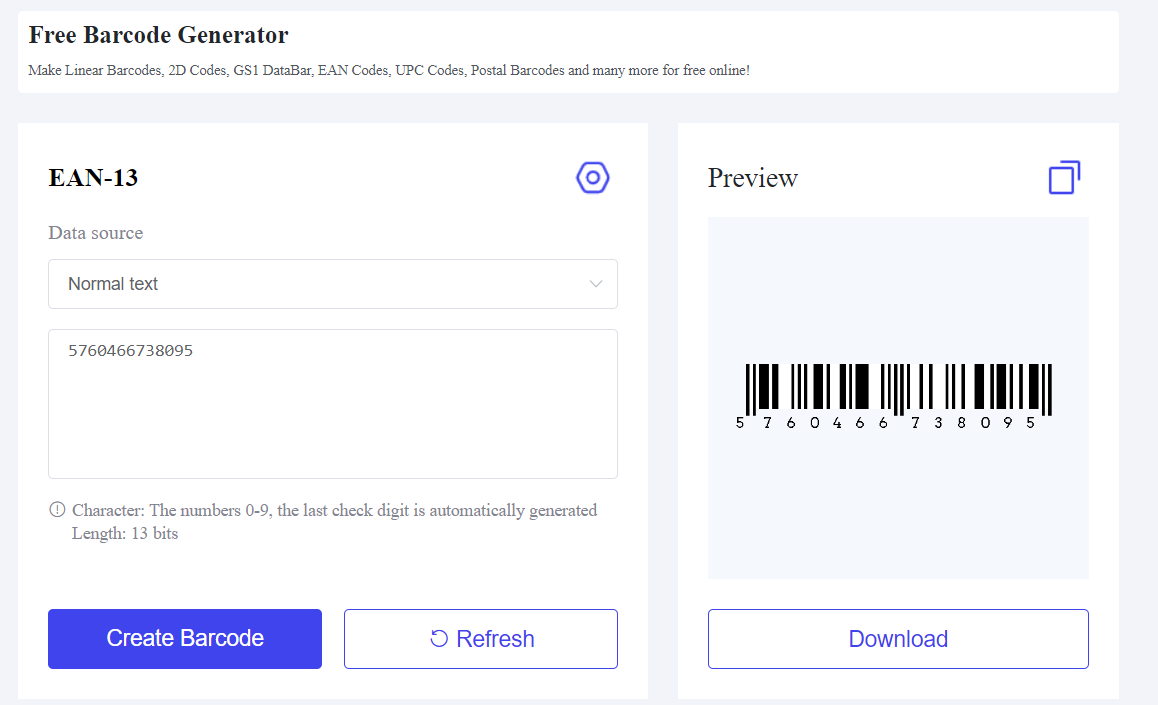 EAN 13 Barcode generator.png