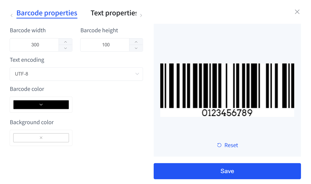 barcode setti