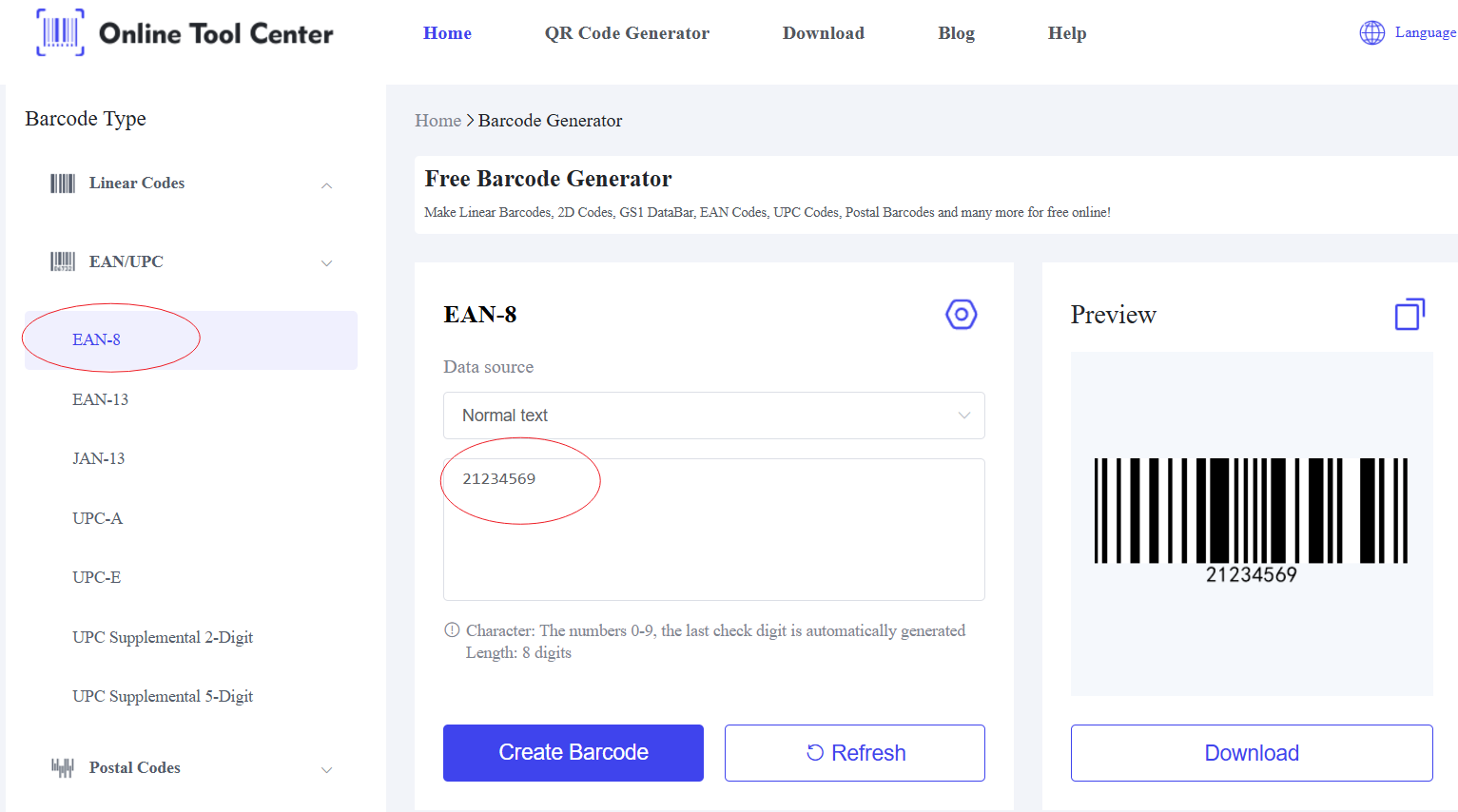 EAN 8 barcode generator.png