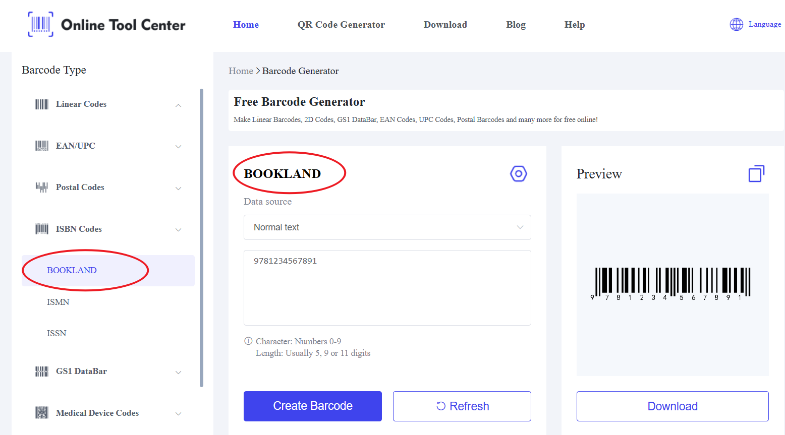 IsBN Barcode generator