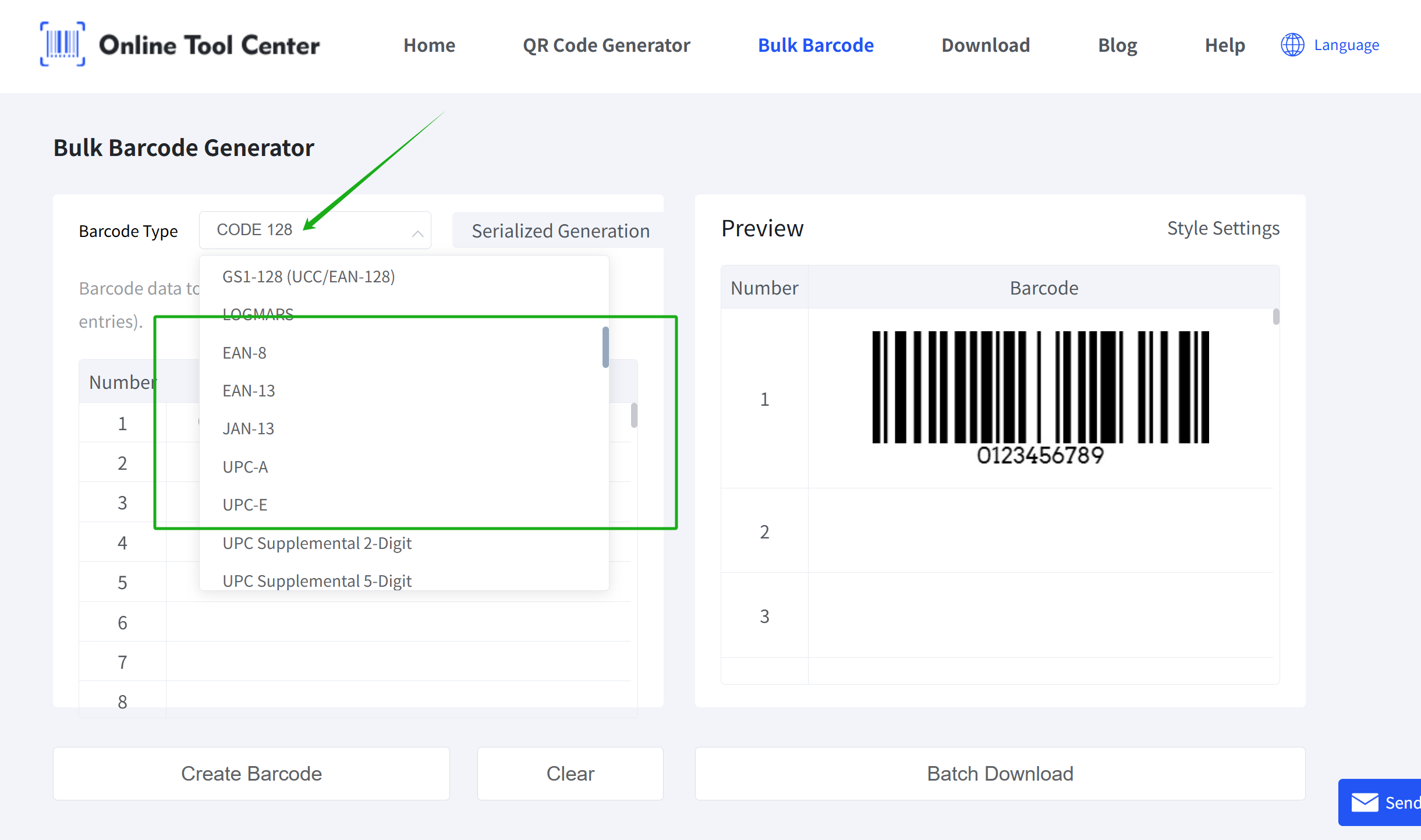 choose right barcode format piliin ang tamang barcode format