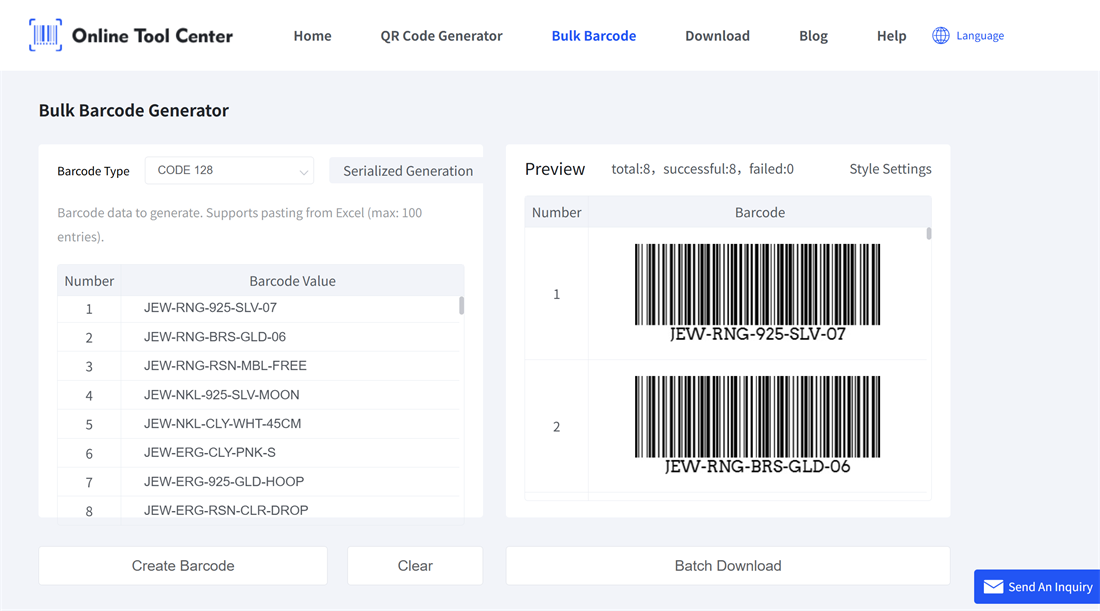 barcode generatio barcode generation
