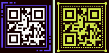 QR Code on Black Background QR Code sa Black Background