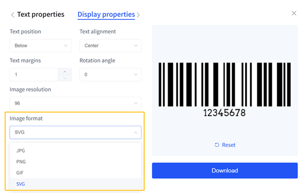 iba't ibang format ng barcode