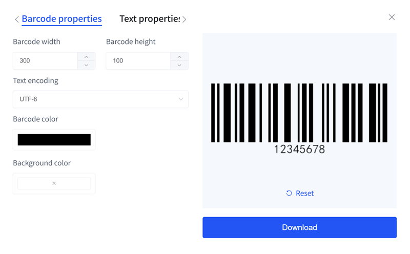 barcode setti