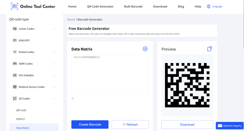 erate UID Data Matrix code erate UID Data Matrix code