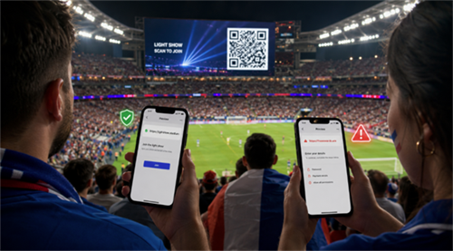 scan qr code at a world cup match scan qr code sa isang world cup match