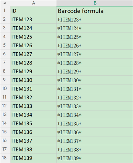 asset id excel asset id excel