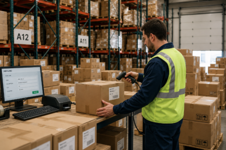 scanning barcodes sa warehouse